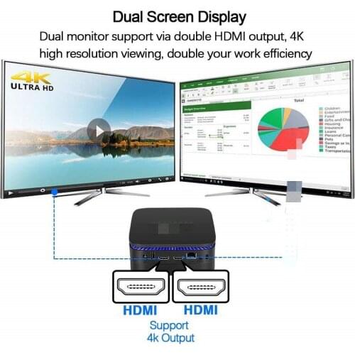 AK1 in set top box Apollo Lake Celeron Win10 J3455 4GB 32GB BT4.0 2.4G/5.8G WIFI 4K TV box support 2.5''HDD