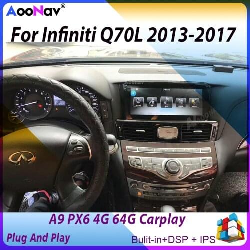 Autoradio Tesla Touch Screen GPS Navigation Car Audio For Infiniti M37 2013-2015 2016 2017 Car Radio GPS Multimedia Player