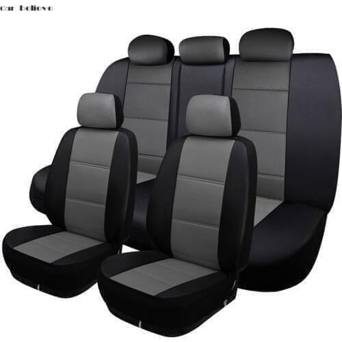 Front + Rear Leather Car seat covers For lada 2114 granta xray vesta sw cross kalina kalina accessories