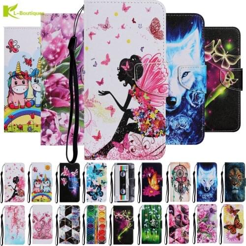 A50 A30s Case sFor Samsung Galaxy S20FE S20 Plus Note 20 Ultra A21S A51 A71 M31S A31 M11 A10s A20s Fundas Painted Leather Covers