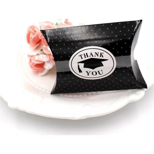 Black Creative Graduation Cap Candy Box Promotion Ceremony Party Decoration Supplies Packing Gift Boxes Birthday Party Baptism