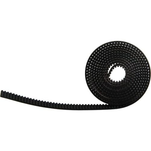 Black color 6mm width rubber material GT2 timing belt For GT2 3D Printer Parts Extruder