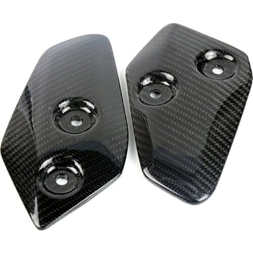 Carbon fiber footboard decorative cover For Yamaha MT07 FZ07 2013-2016