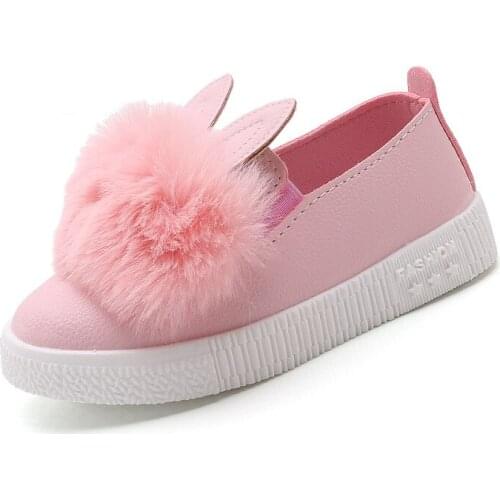 New Style Children Shoes Non-slip Martin Boots Toddler Snow Boots Brand Girls Pompom Rabbit Boots kids Fashion Sneakers