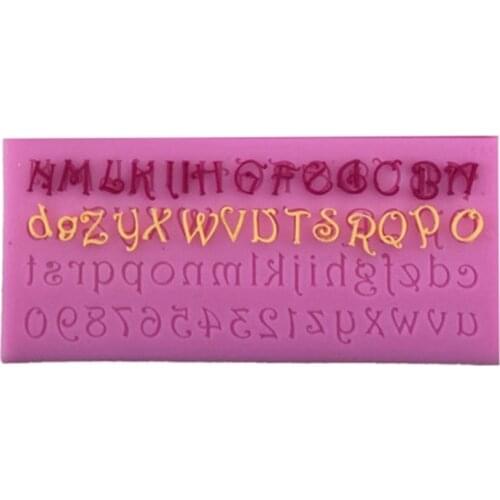Numbers And Letters Alphabet Fondant Cake Molds Cake Tools Chocolate Mould Kitchen Baking Sugarcraft Decoration Tool D394
