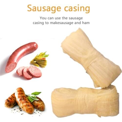 22mm Sausage Casing Packaging Sheep Dry Intestine Coat Meat Processing DIY Meat Making Cooking Tool Sets 2-layered Practical