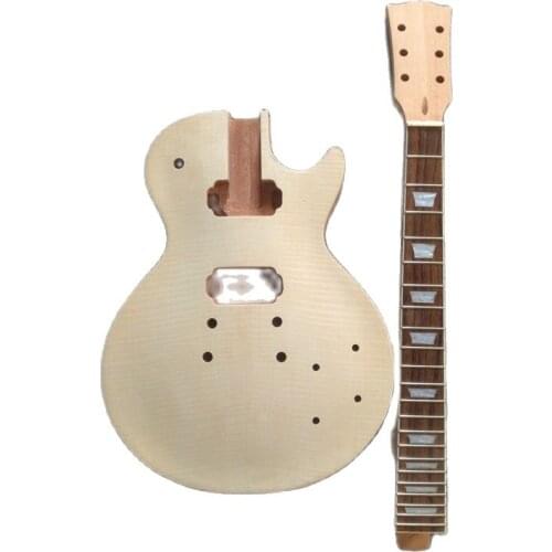 Mahogany body mahogany neck, rosewood finger board, semi-finished, self-installed accessories to make guitar