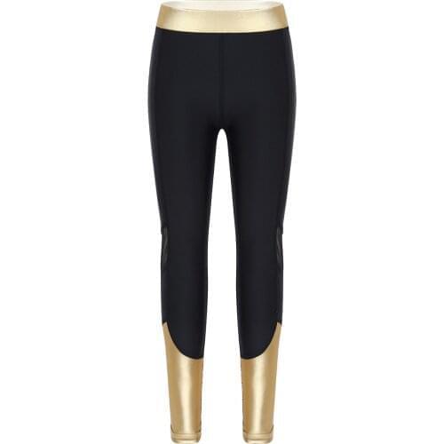 Girls Leggings Fashion Girls Pants Elasticity Leggings for Childrens Skinny Sport Pants Kids Workout Gym Fitness Trousers