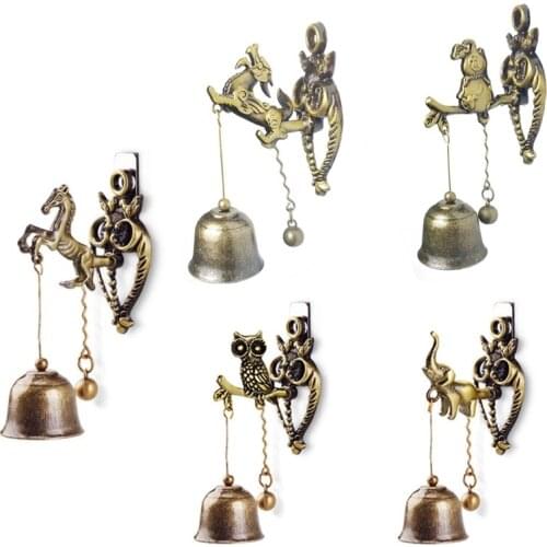Magnetic Retro Doorbells Animal Wind Chime Door Opening Bell Housewarming Gift