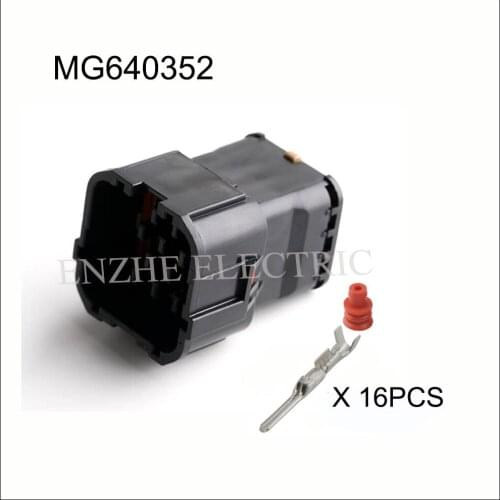 MG610350/MG640352 car wire female connector Harnes cable 16 pin automotive waterproof plug Include terminals seal 7222-7544-40