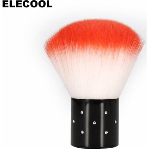 ELECOOL Soft Nail Art Powder Dust Flocking Remover Brush Cosmetic Makeup Brush Tool Manicure Pedicure Care