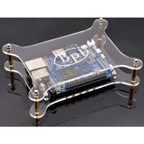 Newest Good quality Single Acrylic clear case/Box compatible with Banana Pi M1,M1+,M2,M3 Board