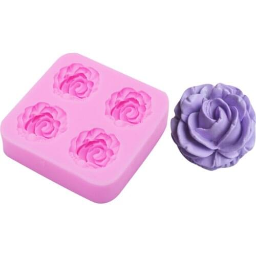 New DIY Rose Fondant Cake Mold Chocolate Jelly Mold 15-595