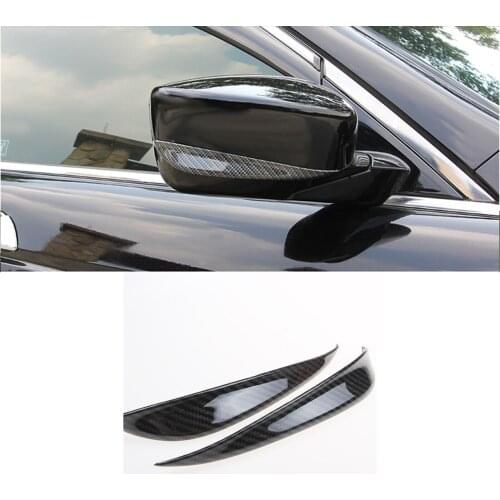 FOR Honda Accord 8th 2008-2012 2pcs carbon fiber Rearview Side Mirror Cover Trim strip