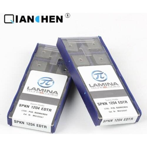 Genuine original high quality high-performance LAMINA SPKN 1204 EDTR LT30 (10pcs/lot) tungsten Carbide Cutting tools inserts