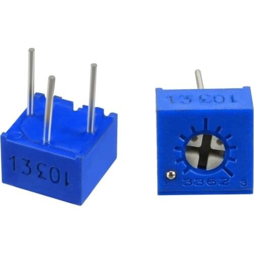 10Pcs/lot 3362P Trimmer Potentiometer Adjustable Resistor