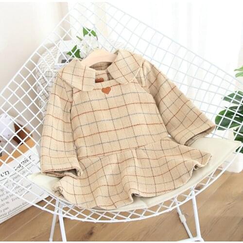 Baby Girl Christmas Clothes 2019 Autumn Winter New Toddler Girls Clothing Sets Kids Plaid Jacket+dress 2pcs Suits Kids Girls Set