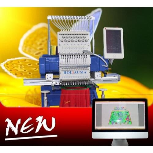 China 10 years service ! Auto-oiling device single head 15 color DAHAO computerized flat cap garment embroidery machine HO1501N