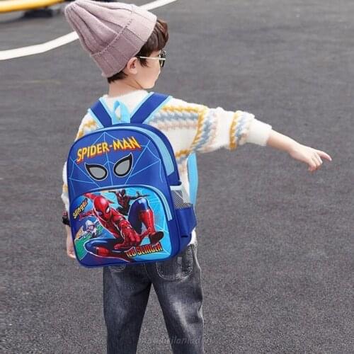 Disney New boys school bag kids children schoolbags Boy Spiderman school Backpack
