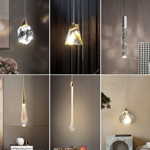 Modern pendant light crystal ball led indoor lighting for home living room tv wall bedside bathroom hotel hall ceiling light