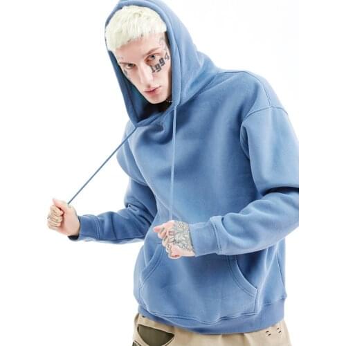 HISTREX 2020 100 Cotton Autumn Winter Hoodie Men Women Thick Fleece Hip Hop Pure Hoodies Velvet Fabrics Hoodies Solid