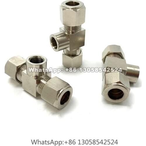 Tube Fitting, Double Ferrule Tube Equal Straight Adapter, Spray Nozzle Fitting Accessories, Pipe Joint Tubing Connector