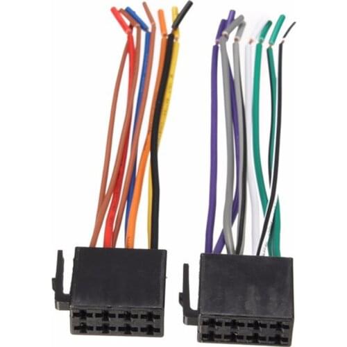 Universal Wire Harness Adapter Connector Cable Radio Wiring Connector Plug for Auto Car Stereo System