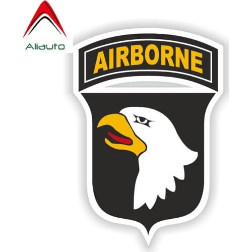 Aliauto Army Military Insignia Sticker Airborne Decal Car Accessories PVC for Seat VW Nissan Suzuki Motorcycles,15cm*10cm