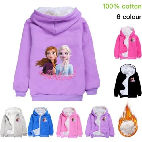 Girls winter coats & Jacket kids Disney Frozen jackets Fashion Patchwork thick Winter jacket Boy Girls Winter Coat kids clothes