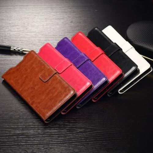 10pcs/lot& Free Shipping High Quality Crazy Horse Wallet Leather Case With Photo Frame Card Slots Cover For Sony Xperia Z5