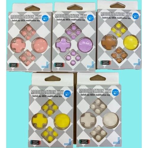20sets For Nintend Switch Joy-con Colorful Joycon Buttons ABXY Key Sticker Cross Cover Controller D-Pad Button Cap Set Direction