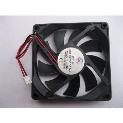 4 Pcs Brushless DC Cooling Fan 9 Blade 8015S 5V 80x80x15mm 2 wire