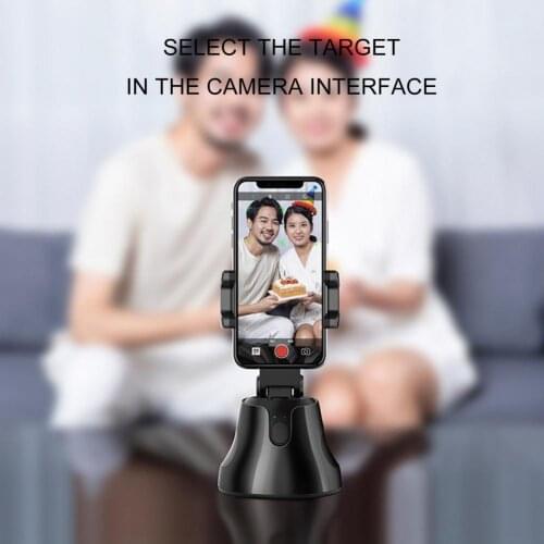 Auto Face Object Tracking Camera 360° Rotation Smart Selfie Stick Tripod Holder Smart Shooting Phone Mount