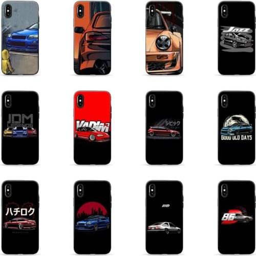 Japan JDM Car AE86 Phone Case for iPhone 7 8 11 12 Pro X XS Max XR Samsung A S 10 20 30 50 70 Plus pro funda
