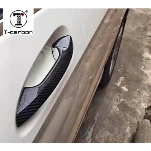 Carbon Fiber Door Handle Cover For Benz A B C E S GLA GLK CLA CLS GL GLS Class W176 W246 W218 R176 W204 W117 W212 X156 X166