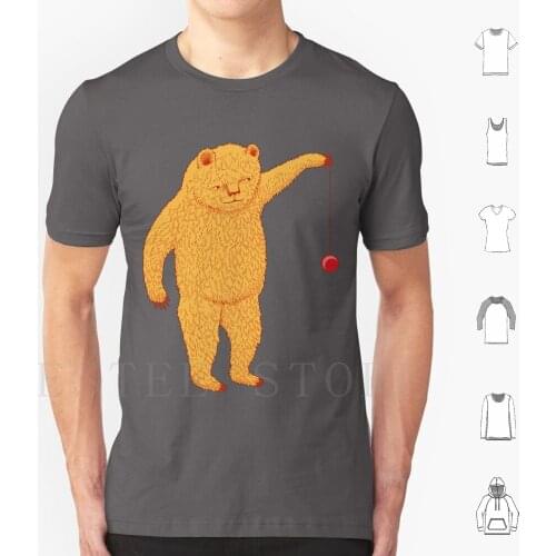 Bear With Yoyo Skills T Shirt DIY Big Size 100% Cotton Bear Yoyo Skills Susan Bear Man Manbear Golden Bear Red Yoyo Serious