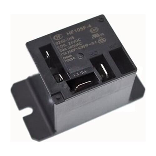HOT NEW 24V relay HF105F-4-024D-1HS HF105F 4 024D 1HS HF105F4024D1HS Air conditioning relay 24VDC DC24V 24V 30A 4PIN