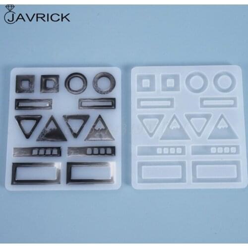 Crystal Epoxy Resin Mold Earring Ear Pendant Casting Silicone Mould DIY Crafts Jewelry Making Tools