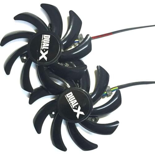 2pcs/lot gpu VGA cooler HD6970/7870/7950/6850/7970 for sapphire HD6970 HD7870 HD7950 HD6850 HD7970 85mm fan as replacement