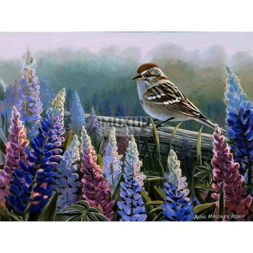 Diy Diamond Painting cross stitch Kit Full Square Drill Diamond Embroidery Painting Rhinestones sparrow For Home Decoration