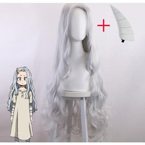 Eri Chisaki Wig With Horn Hairpin Headwear Cosplay Costume Boku no Hero Academia Hiro Akademia Hair My Hero Academia Women Wigs