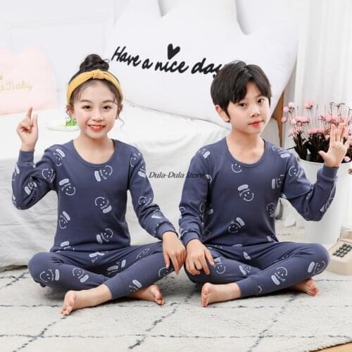 Toddler Sleepwear O-neck Kids Pajama Set New Fashion Children Homewear Cotton Soft Baby Boys Pyjama Casual Girls Pijama Outfits