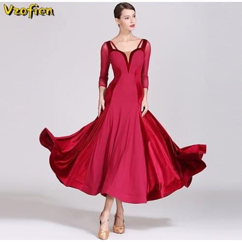 National Standard Ballroom Dance Dress Waltz Dresses Women Ballroom Dance Competition Dresses Tango Foxtrot Modern Dance Wear