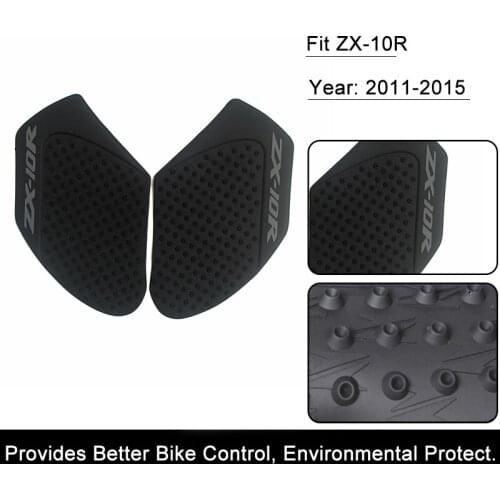 For Kawasaki ZX-10R ZX10R 2011-2015 2012 Motorcycle Anti slip Tank Pad 3M Side Gas Knee Grip Traction Pads Protector Sticker