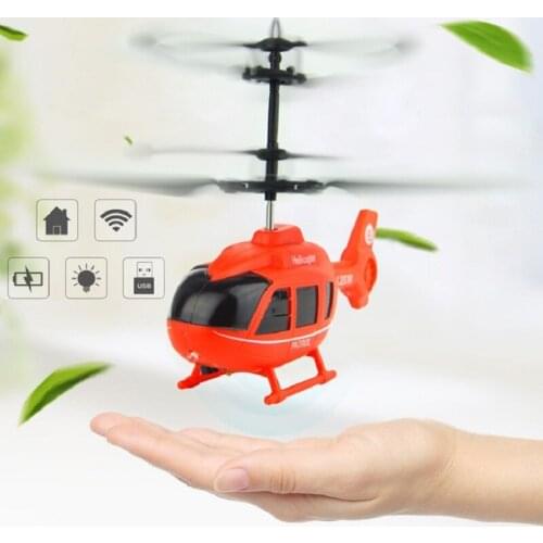 Mini RC Helicopter Drone Hand Sensing Infrared Induction Aircraft 2 Channel Electronic Suspension Flying Toys Gift for Children