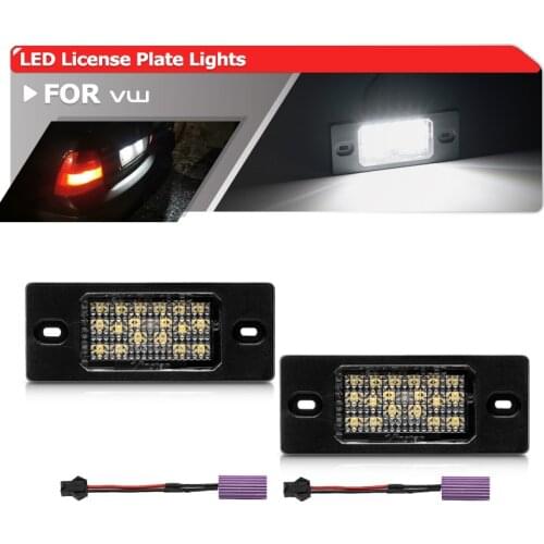 2x Canbus Car Auto SMD White Led Number License Plate Light For VW Golf 4 Variant Golf 5 Variant Passat B5.5 Variant Tiguan