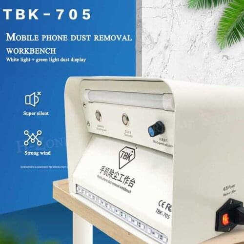TBK-705 3 In 1 Mobile Phone Repair Dust Removal Clean Bench For LCD Screen Dust Inspection Reurbish Mobile Phone Repair Tool