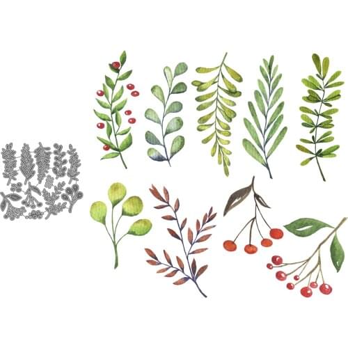 Flower Grass Set Paper Cut Metal Craft Dies Card Making Stencils Diy Manual Scrapbooking New Embossing Dies 2021