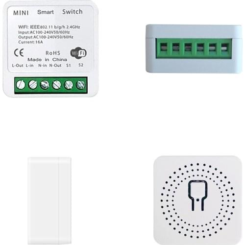 Tuya Wifi Smart Switch 16A 2-way Control Timer Wireless Switches Voice Relay Timer With Google Home Alexa Tuya