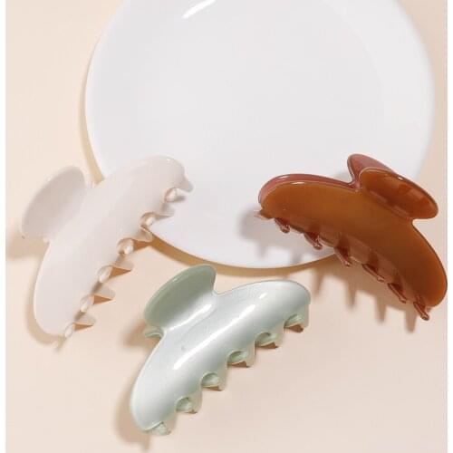 8.9CM Acetate Tortoise Shell Hair Clips Simple Fashion High Quality Headwear For Women Girls
